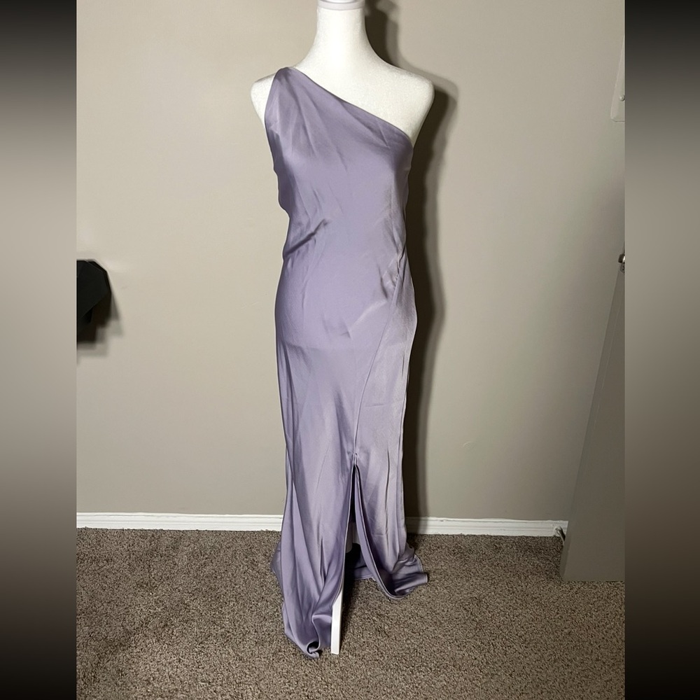 Commense Lavender One-Shoulder Dress